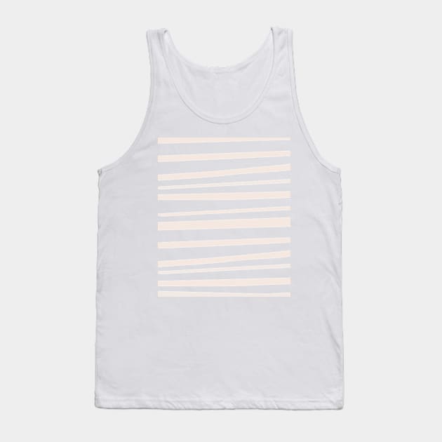 Simple Minimalist Abstract lines Warm  Coulors Pattern Tank Top by zedonee